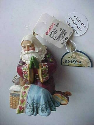2009 Jim Shore Ornament Kneeling Santa Baby Jesus Christmas Religious Figurine