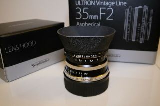 Voigtlander Ultron Vintage Line 35mm F2 Aspherical Lens Leica M Mount 2