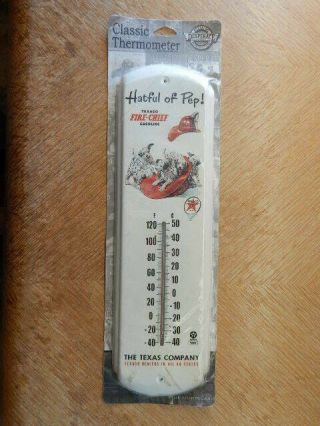Official Texaco Fire - Chief Gasoline Classic Metal 17 " Thermometer