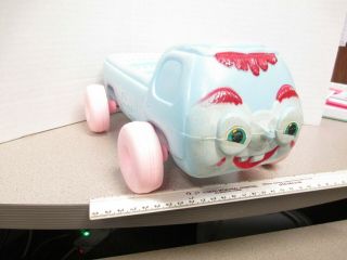 Empire 1960s Wacky Blow Mold Plastic Car Truck Baby Kid Face Nutty Mad Weird - Oh