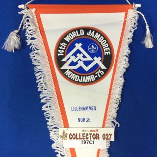 Boy Scout 1975 14th World Jamboree Pennant Norjamb - 75 Lillehammer Norge
