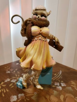Retired Margaret Le Van Alley Cats Figurines With Tiffany Shopping Bag