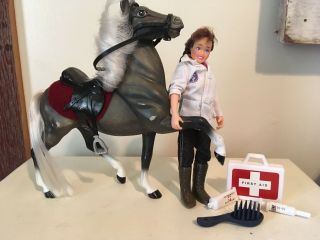 Breyer Ponies,  Dapples,  Horse And Rider Veterinarian Set,  Collectible