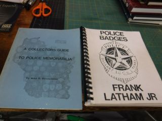 2 Police Badges Pb Books By Lucas & Guide To Police Memorabilia By Bondarenko