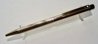 Vintage Sheaffer Targa 1005 Slim 23k Fluted Gold Plated Ballpoint Pen,  Gt,  Vgc