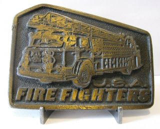 Fire Fighters Aerial Ladder Engine Truck Belt Buckle Department Tiffany Nyfd 317