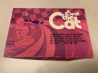 Vintage Team Arctic Cat " Beat The Cat " Board Game 70 
