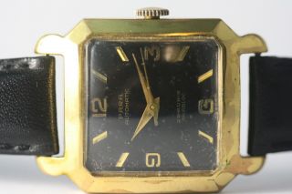 Vintage - Swiss Mens Watch.  25 Jewel/ Automatic.  Black Dial.  Great Timing.