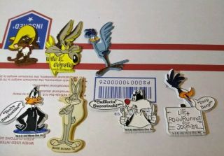 7 Vintage Looney Tunes Magnets Bugs Bunny,  Donald Duck,  1988 - 1993
