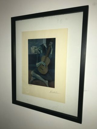Pablo Picasso 1954 Print Hand Signed With Certificate.  Resale $5,  900