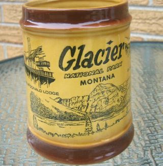 Souvenir Glacier National Park Montana Stein Coffee Mug Going To The Sun Lodge