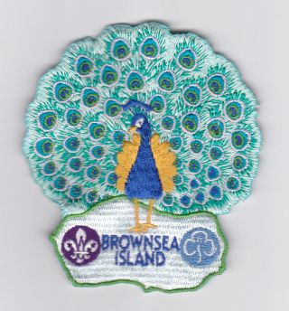 Uk / British Scouts & Girl Guides (gg) - Brownsea Island Souvenir Patch