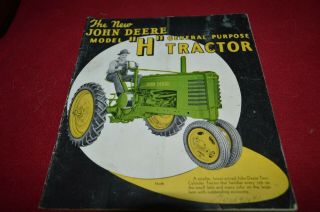 John Deere H Tractor For 1940 Dealer 