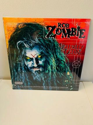 Rob Zombie Hellbilly Deluxe Aqua Green Orange Swirl Rare Enjoy The Ride Vinyl Lp
