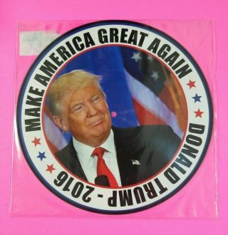 President Trump Memorabilia 2016 Make America Great Again Pictured Disc Lp