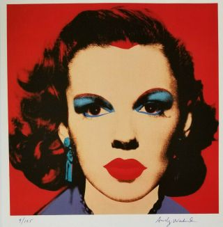 Andy Warhol 1981 Judy Garland Hand Signed & Numbered Print,
