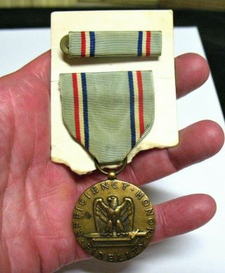 Ww2 United States Good Conduct Medal With Bar