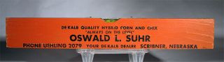 Old Wooden Ruler Level Hybrid Corn Seed & Chix Advertisement Scribner,  Nebraska
