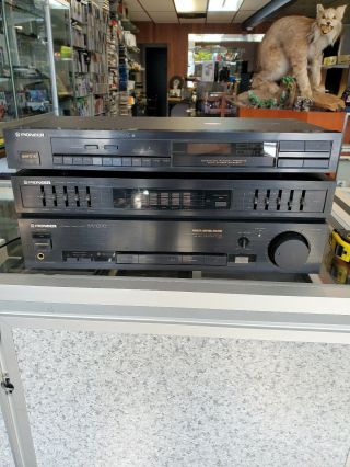 Vintage Pioneer Sa - 1290 Stereo Amplifier Equalizer & Tx - 1090z Tuner 100w Channel