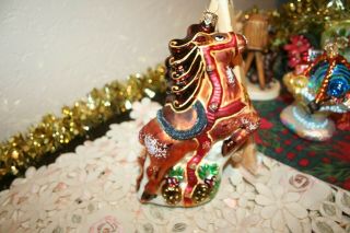 Christopher Radko 1997 " Christmas Filly " Ornament Made In Poland