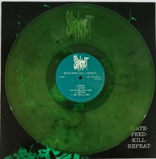 Slipknot Mate Feed Kill Repeat Green Marbled Colored Vinyl Lp Record Iowa