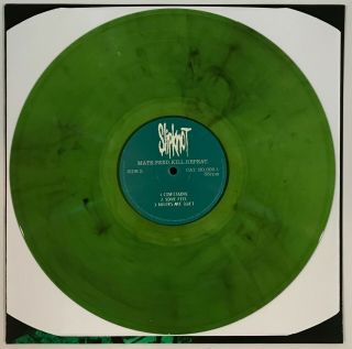 Slipknot Mate Feed Kill Repeat Green Marbled Colored Vinyl LP Record Iowa 2