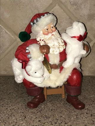 Clothtique Possible Dreams Santa With Toy Bears
