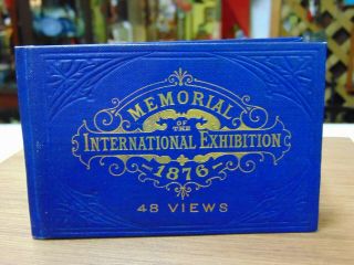 1876 Memorial International Exhibition Philadelphia 48 Views Booklet Nm