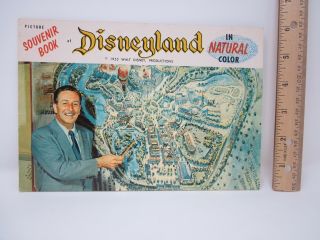 Vtg 1955 Disneyland Picture Souvenir Book Guide Map Walt Disney Tomorrowland,