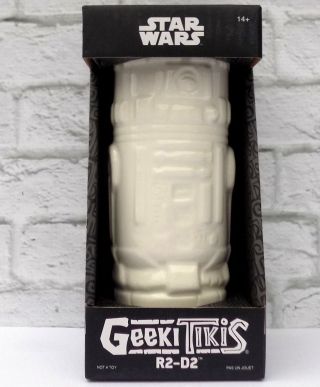 Star Wars Geeki Tikis Ceramic Mug R2 - D2 Disney Cup Robot Licensed White