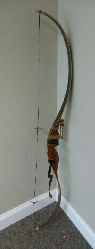 Vintage Red Wing Archery Hunter Recurve Bow 58 " 45 Rw10696 - F879