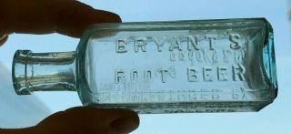 Bryant’s Root Beer Extract Detroit Michigan Mi Williams Davis Brooks Bottle 1890