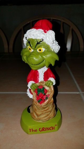 2000 How The Grinch Stole Christmas The Grinch Bobblehead Figure Dr Seuss