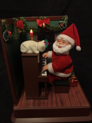 Vintage Maisto Play It Again Santa Animated Illuminated Batt Oper Music 24 Songs