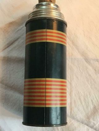 Vintage J.  C.  JC Higgins Sears Metal Thermos Vacuum Bottle PINT 7399 Cork Stopper 2