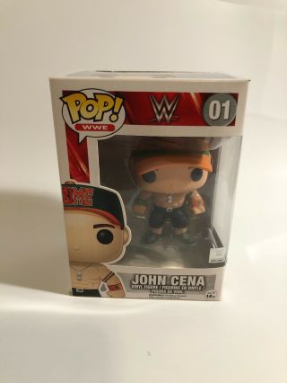 Funko Pop John Cena Vinyl Figure 01 Wwe Superstar Series Flawed Box E