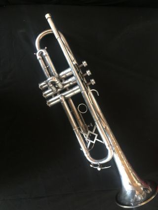 King Silver Tone Trumpet Very Good Vintage Mouthpeice Cleveland Ohio Usa