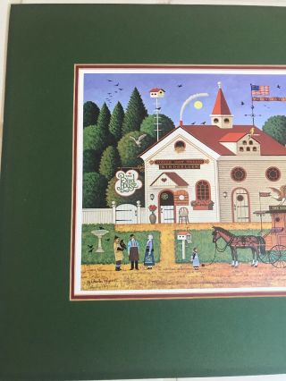 Charles Wysocki signed Numbered Print Limited Edition lithograph The Bird House 3
