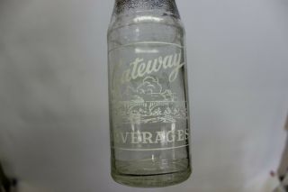 Gateway Beverages Soda Bottle,  Sidney,  Ohio 1951