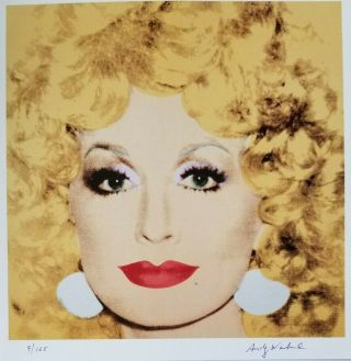 Andy Warhol 1981 Dolly Parton Hand Signed & Numbered Print,