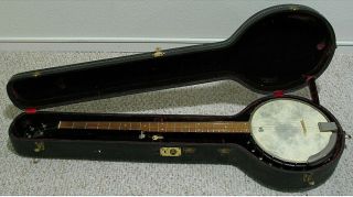 Vintage 1964 Gibson Rb - 175 Long Neck Banjo W/ohsc Case And