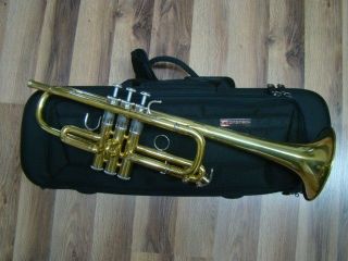 Japan Made,  Vintage Large Bore Yamaha 6445 Trumpet Gamonbrass Protec