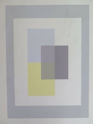Josef Albers Silkscreen Folder Ix - 2/right Interaction Of Color 1963