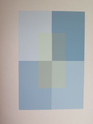 Josef Albers Silkscreen Folder Xvii - 3 Right Interaction Of Color 1963