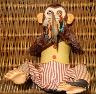 Jolly Chimp Clapping Cymbal Monkey Battery Toy Japan C.  K.  Daishin
