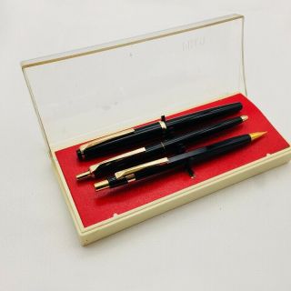 Pilot Japan Fountain Pen Mechanical Pencil Ballpoint Pen Set W/box X3708