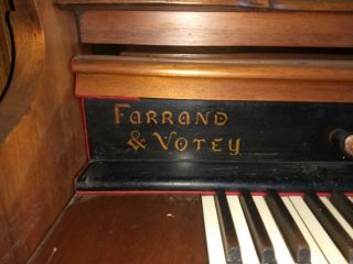 vintage pump organ farrand and votey 2