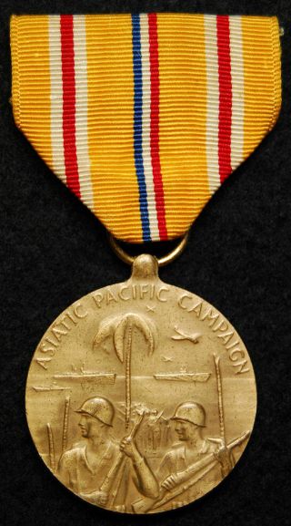 Wwii Navy Usn Or Usmc Marine Corps Asiatic Pacific Campaign Medal