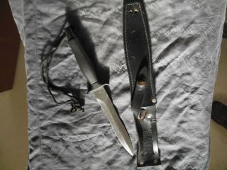 Vintage Gerber Mark Ll Fixed Blade Dagger Fighting Survival Knife W/ Orig.  Sheath
