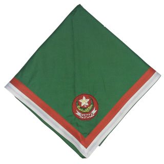 Algerian Official Boy Scout Neckerchief / Slide Scarf Of Algeria Scout